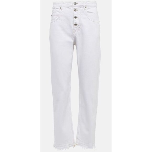 MARANT ETOILE Belden high-rise straight jeans in White NWT Size 40/ US 8 - Picture 1 of 15